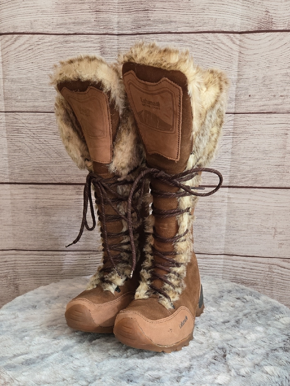 Lafuma Faux Fur Winter Boots, Womens Size 7.5